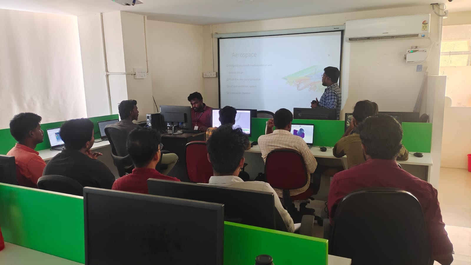 Student training session