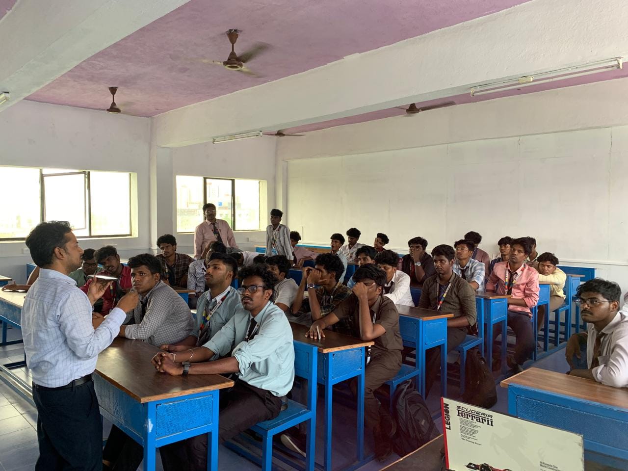 Student interaction during training
