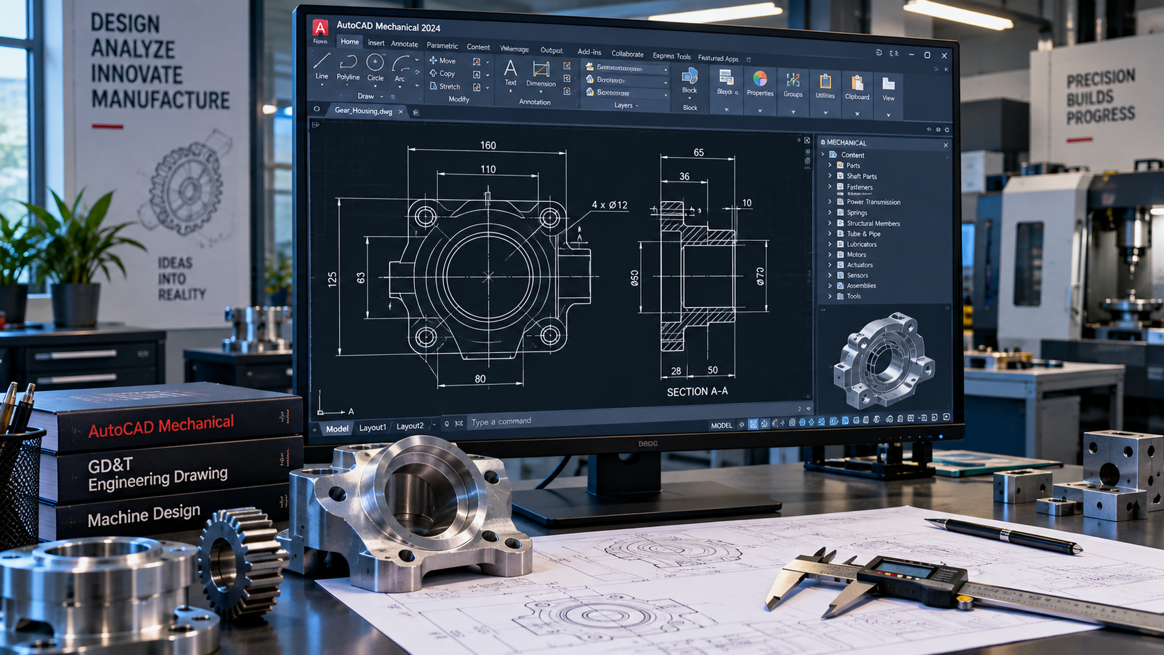 AutoCAD Mechanical training visual