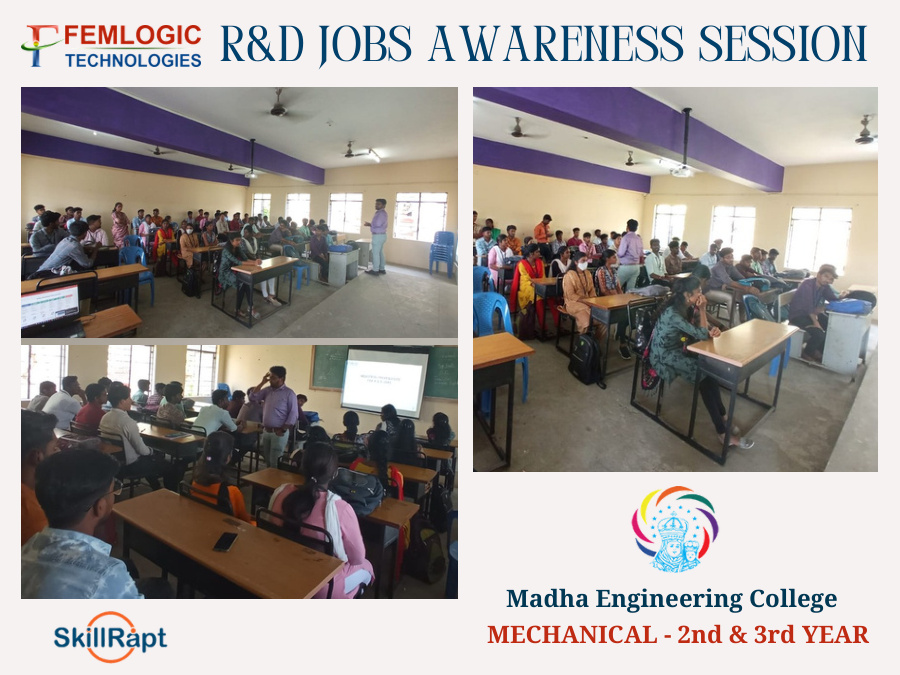 R&D Jobs Awareness Session – Mechanical at Madha Engineering College