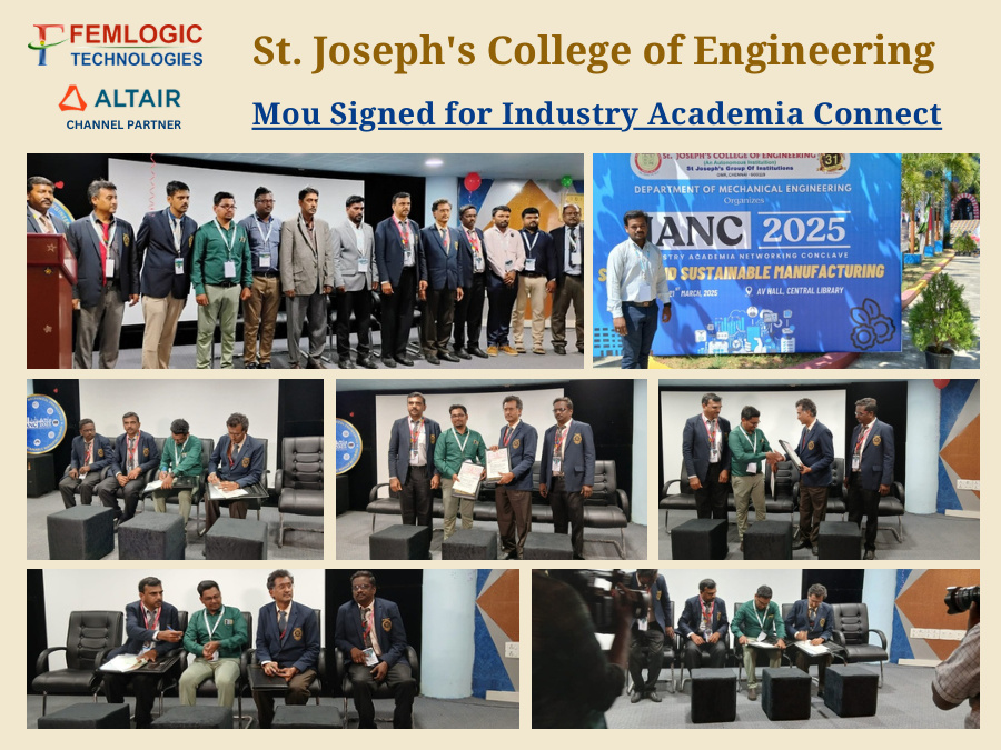 MoU Signed for Industry Academia Connect at St. Joseph's College of Engineering